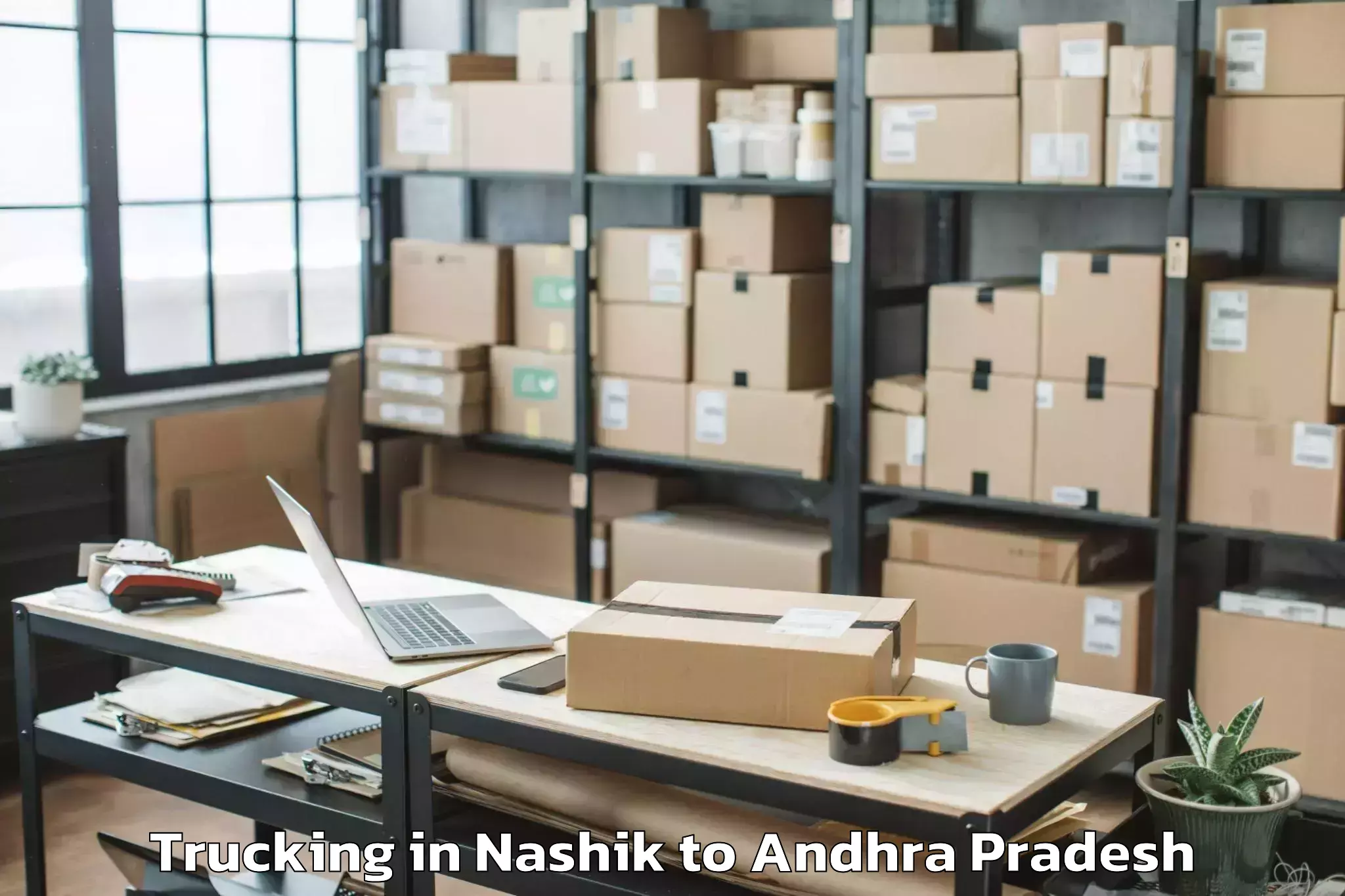 Leading Nashik to Rolugunta Trucking Provider